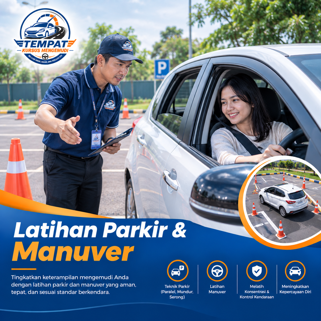 Latihan Parkir dan Manuver